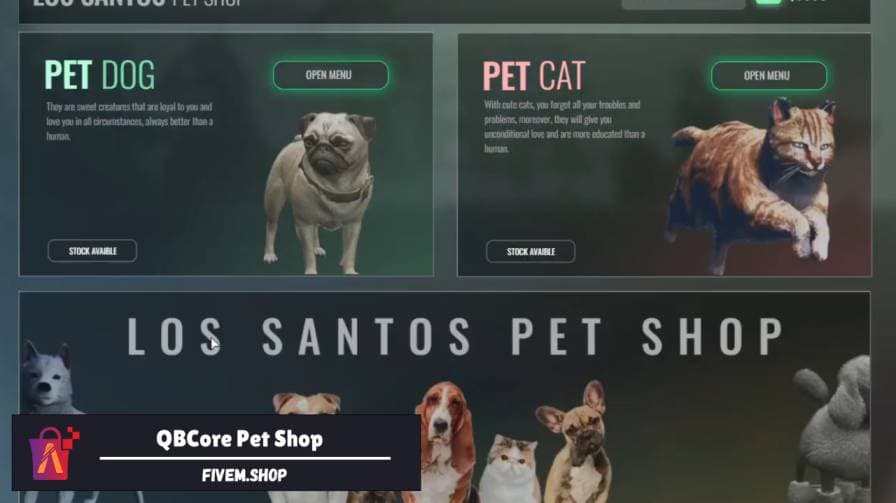 FiveM Pet Shop V2