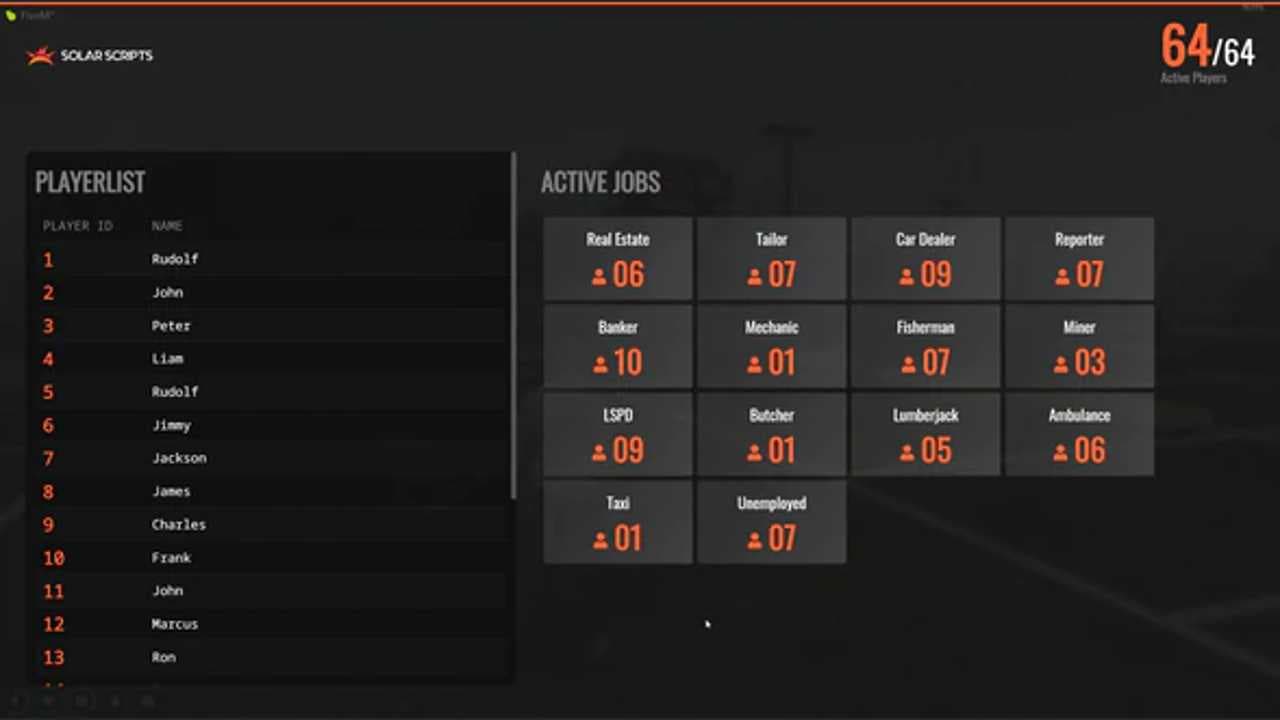 esx scoreboard