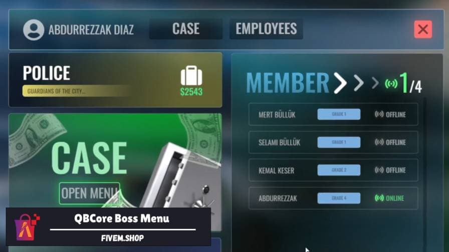 FiveM Boss Menu Script