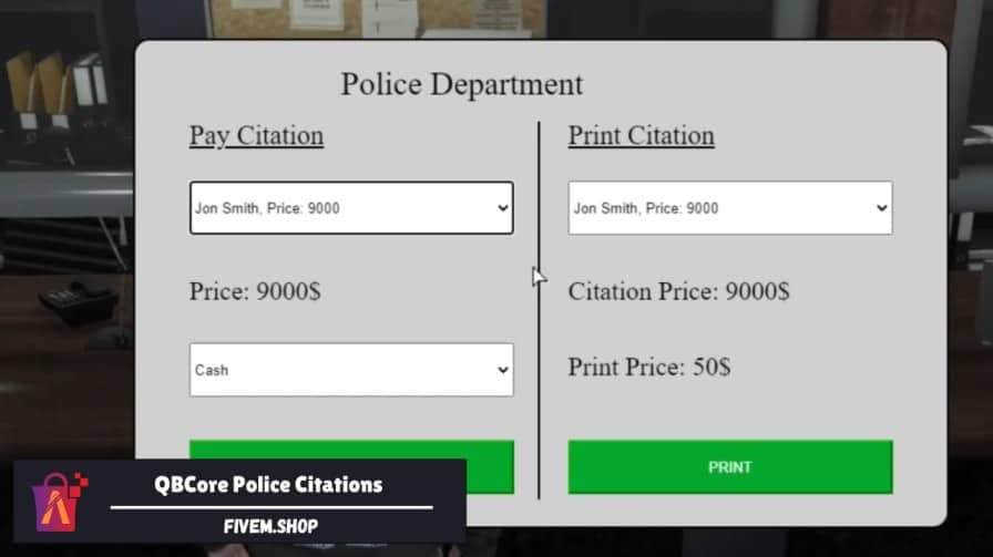 FiveM Police Citations Script