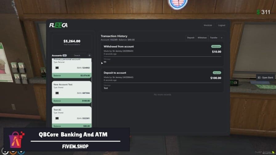 FiveM QB Banking