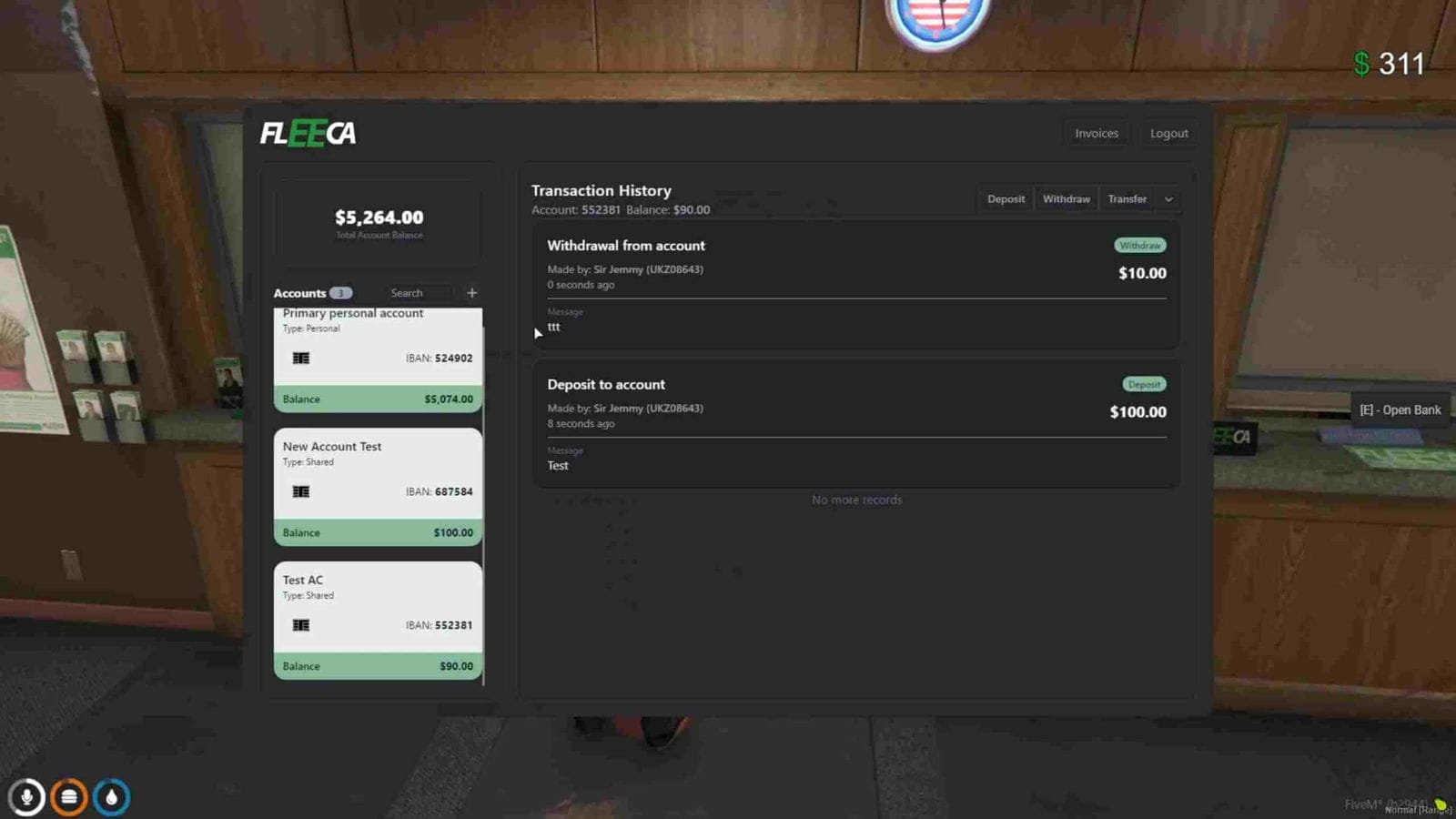 FiveM Bank Script