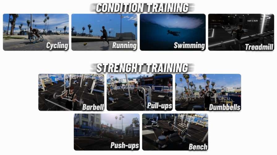 FiveM Gym And Skills Script