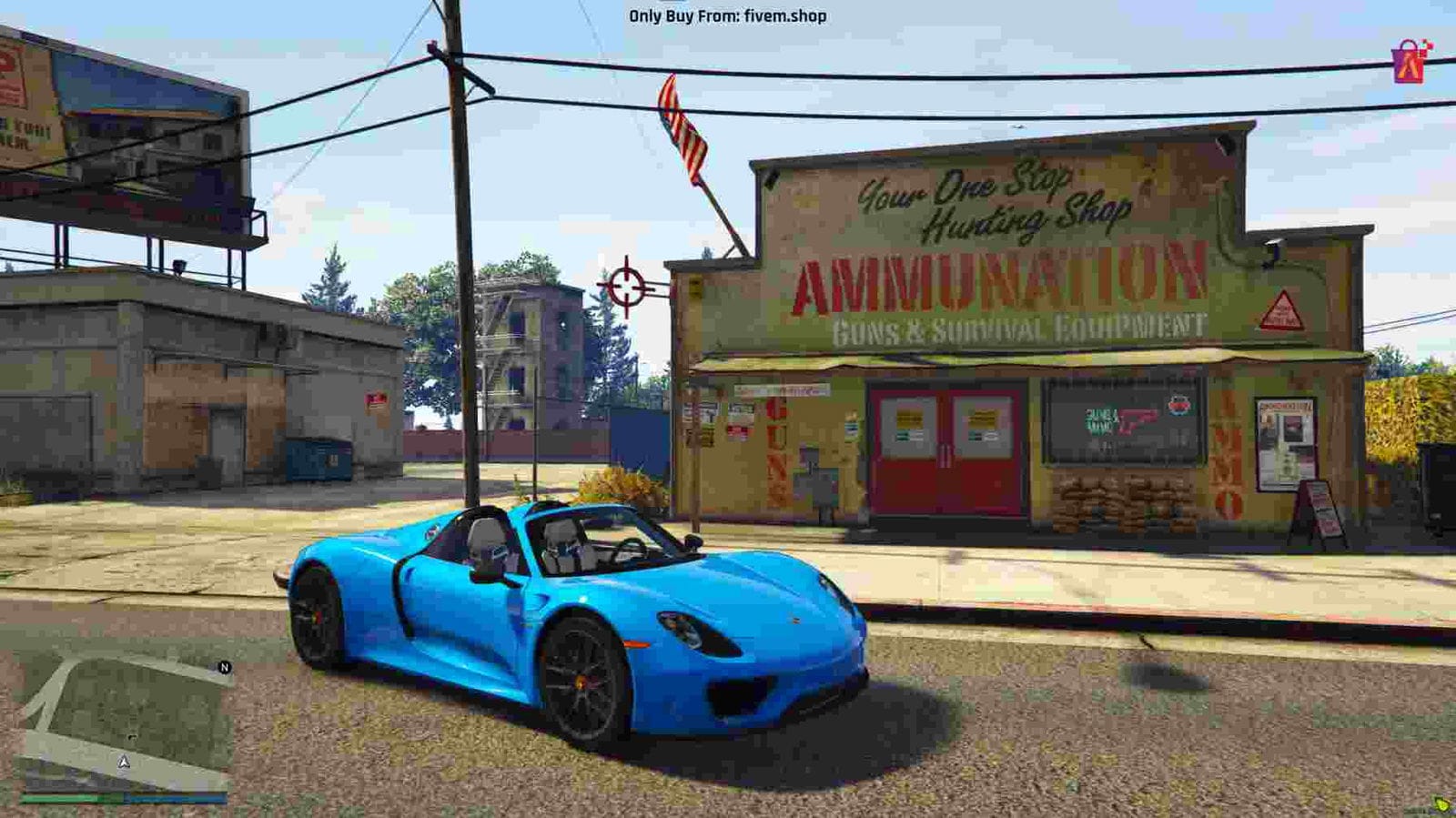 FiveM Porsche 918 Spyder Open Roof Car