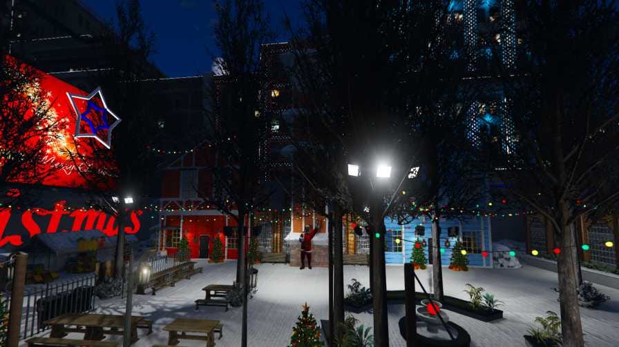 Ready for fivem Christmas Theme Legion Parking Lot FiveM