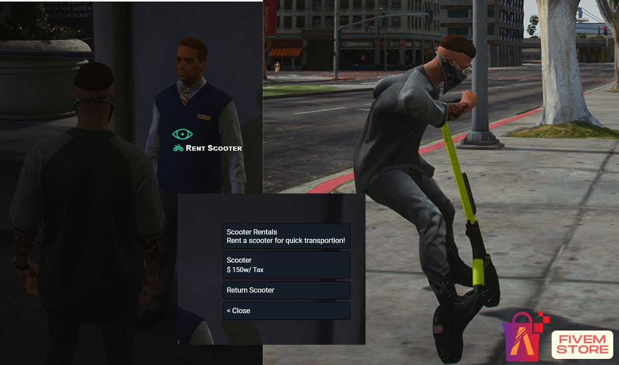 QBCore Scooterrentalre
