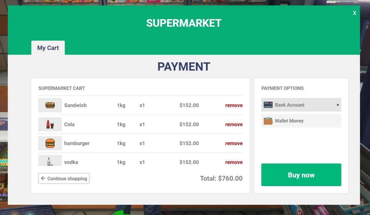 FiveM Supermarket Script