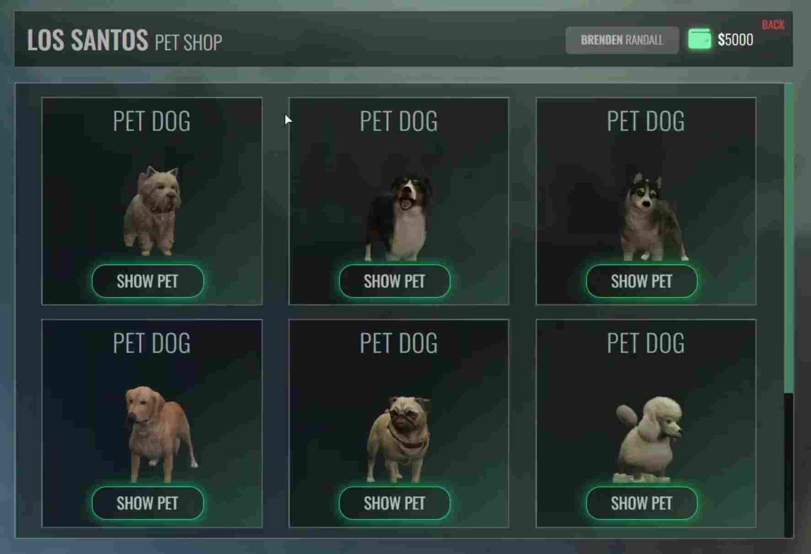 FiveM Pet Shop